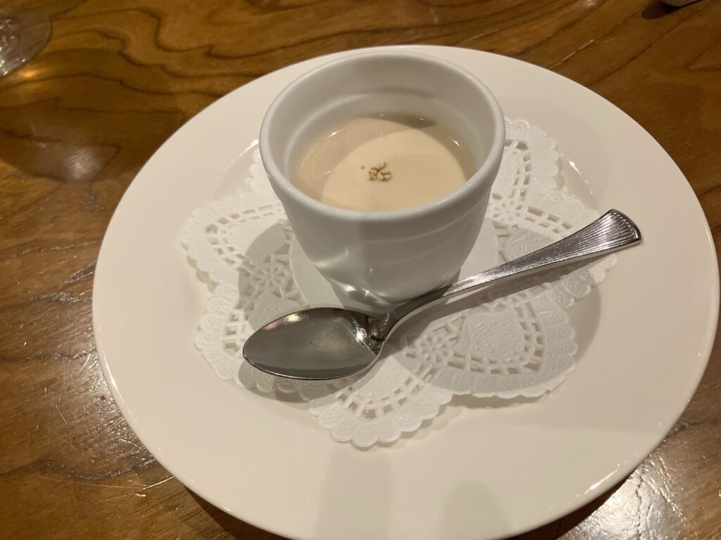 白ごまのプディング