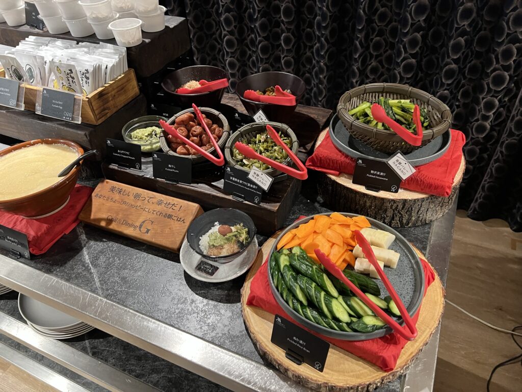 美味しそうなお漬物