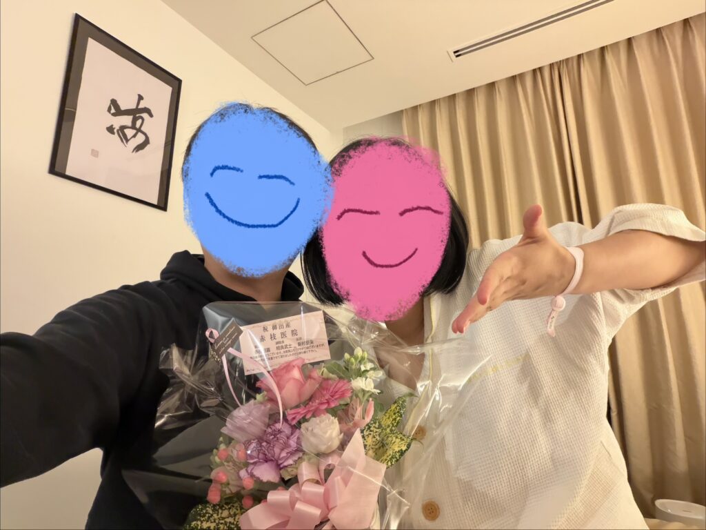 先生自ら持ってきてくださったお花